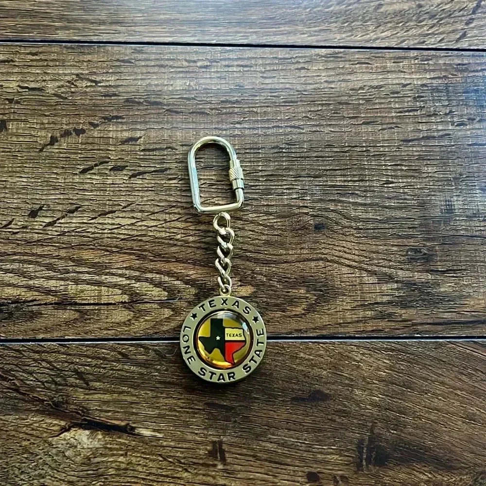 Texas Keychain Gold